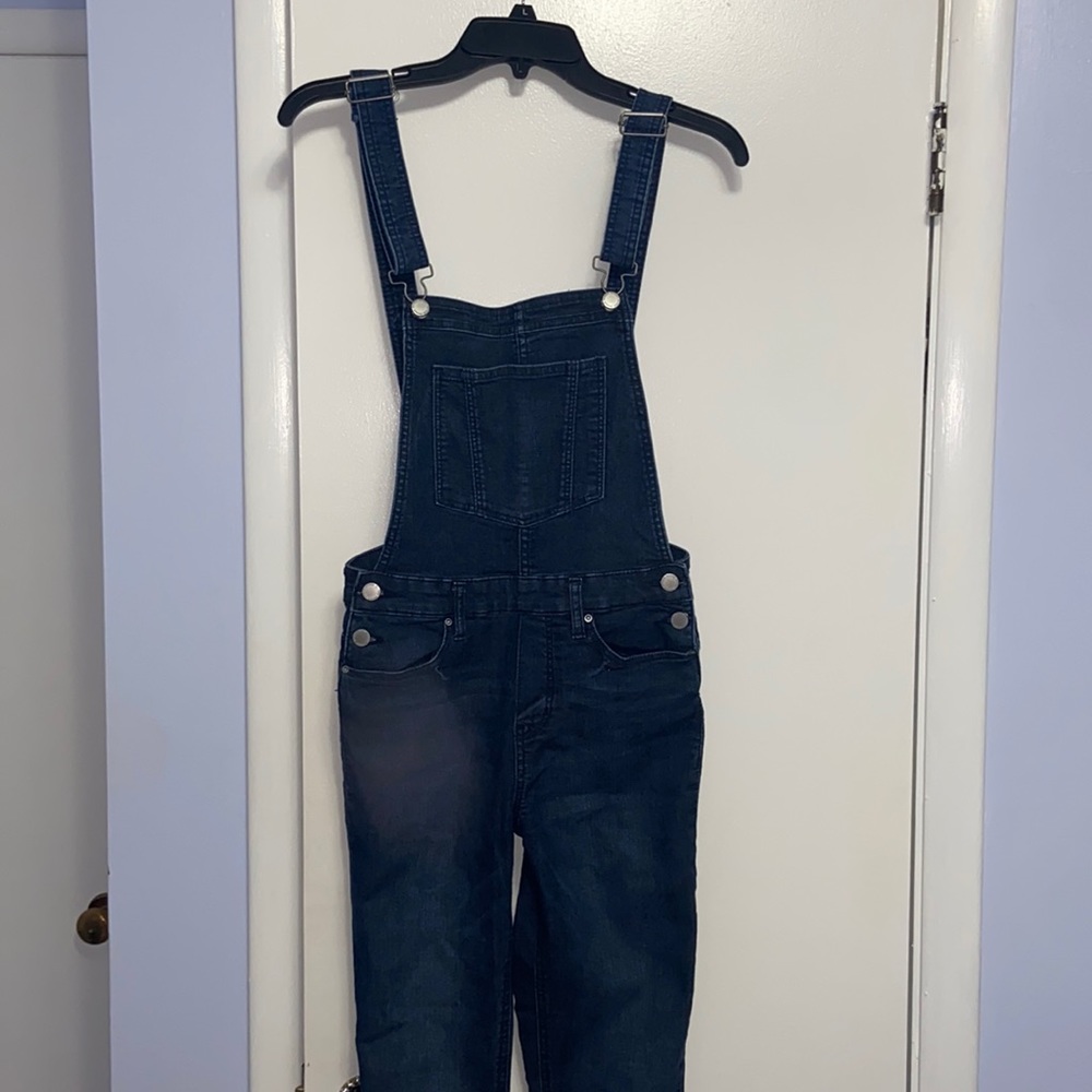 Divided Blue Long Overalls